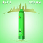 ISK013  pod dùng 1 lần 3000 hơi với luồng không khí có thể điều chỉnh và pin có thể sạc lại