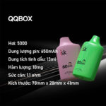 QQ-Box Vape dùng một lần 5000 hơi có thể sạc lại Cuộn lưới Disposable POD